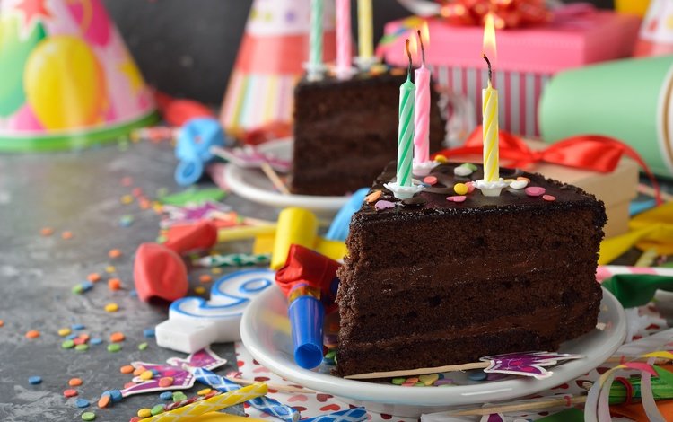 свечи, воздушные шары, день рождения, торт, candles, balloons, birthday, cake