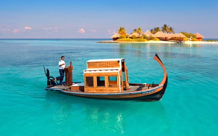 море, пляж, лодка, отдых, остров, мальдивы, sea, beach, boat, stay, island, the maldives
