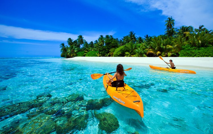 море, пляж, лодки, отдых, остров, тропики, мальдивы, sea, beach, boats, stay, island, tropics, the maldives