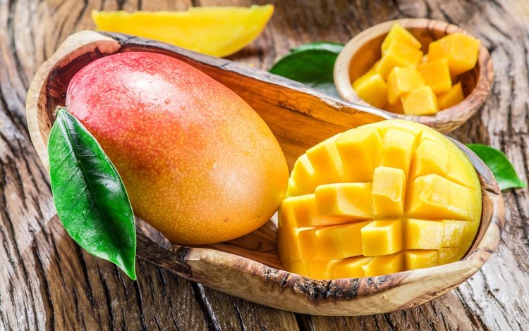 фрукты, доски, фрукт, плоды, манго, fruit, board, mango