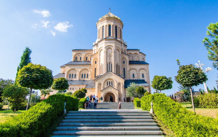 церковь, грузия, тбилиси, цминда самеба, church, georgia, tbilisi, tsminda sameba