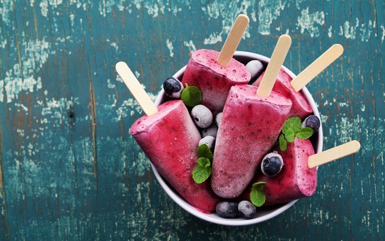 мороженое, ягоды, черника, десерт, фруктовое мороженое, ice cream, berries, blueberries, dessert, popsicles