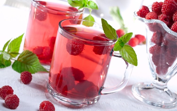 напиток, малина, кружка, ягоды, компот, drink, raspberry, mug, berries, compote
