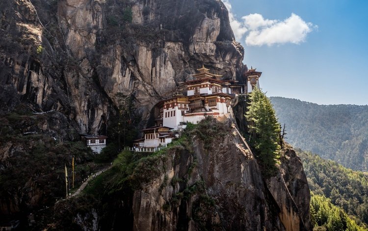 скала, монастырь, бутан, taktsang- lhakhang, такцанг-лакханг, таксанг-лакханг, паро таксанг, такцанг-дзонг, гнездо тигрицы, rock, the monastery, bhutan