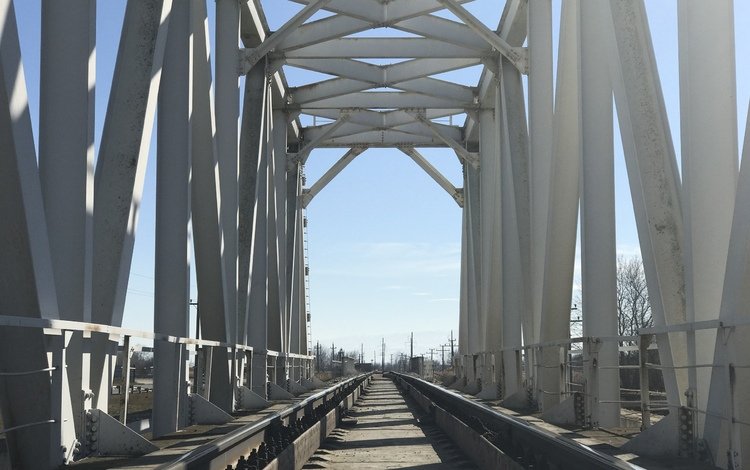 мост, поезд, над мостом, рельсовый мост, bridge, train, over the bridge, rail bridge