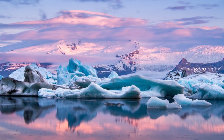 зима, henrik höffling, отражение, пейзаж, море, айсберг, океан, льды, арктика, winter, reflection, landscape, sea, iceberg, the ocean, ice, arctic