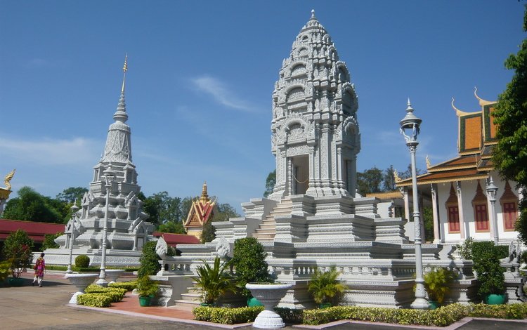 пагода, вьетнам, камбоджа, королевский дворец, ступа кантха бопха, pagoda, vietnam, cambodia, royal palace, the stupa of kantha bopha