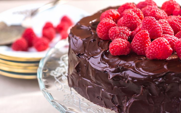 малина, ягоды, шоколад, сладкое, торт, десерт, raspberry, berries, chocolate, sweet, cake, dessert