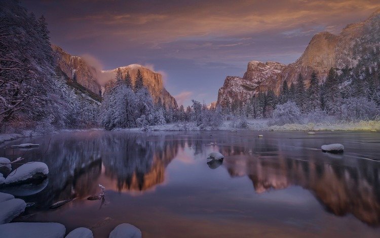 озеро, горы, природа, лес, зима, отражение, пейзаж, lake, mountains, nature, forest, winter, reflection, landscape