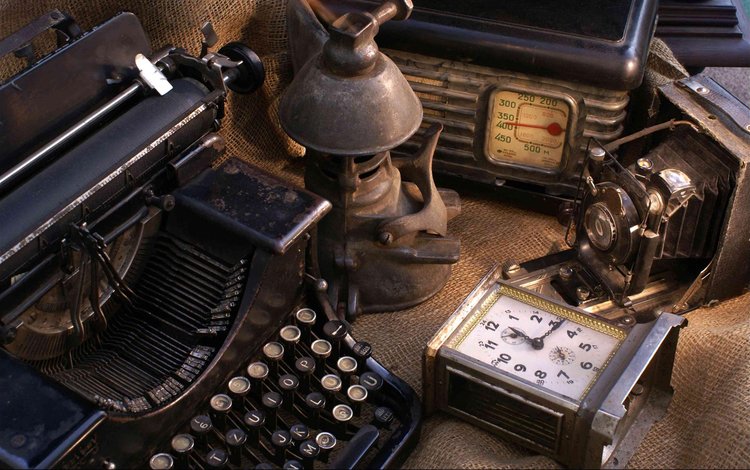 винтаж, лампа, часы, пыль, камера, радио, печатная машинка, антиквариат, vintage, lamp, watch, dust, camera, radio, typewriter, antiques