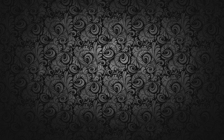 обои, винтаж, узор, чёрно-белое, завитки, wallpaper, vintage, pattern, black and white, curls