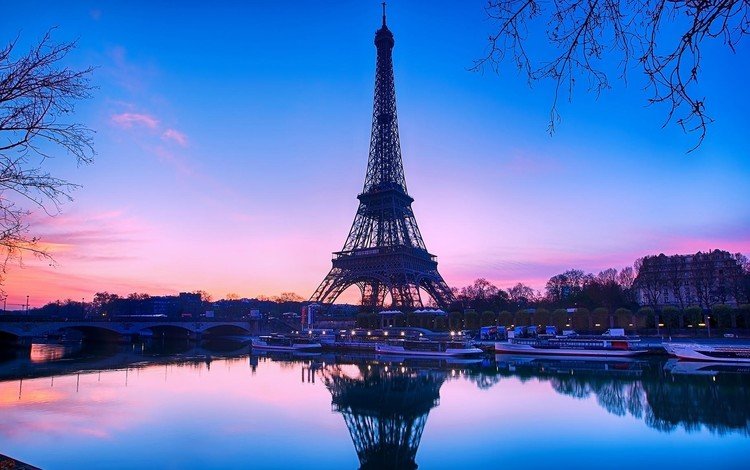 париж, набережная, франция, эйфелева башня, paris, promenade, france, eiffel tower
