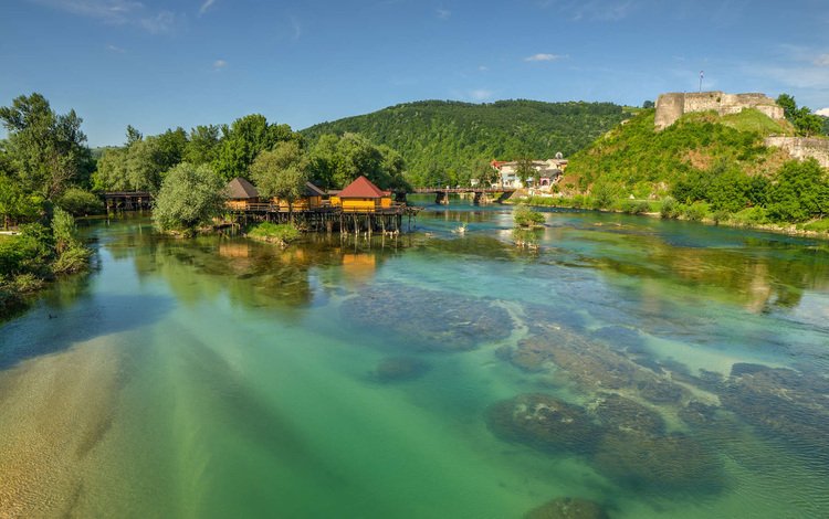 вода, река, природа, дома, уна, босния, water, river, nature, home, una, bosnia