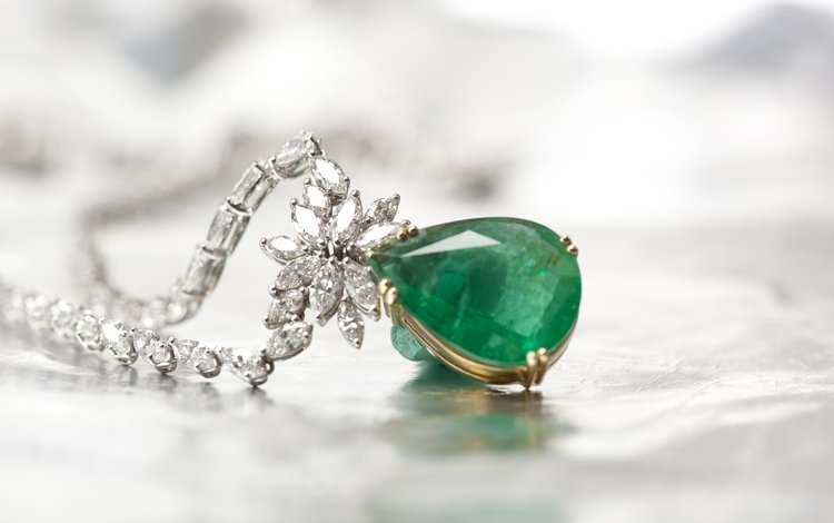 украшения, ожерелье, бриллиант, изумруд, ювелирные изделия, драгоценный камень, decoration, necklace, diamond, emerald, jewelry, gemstone