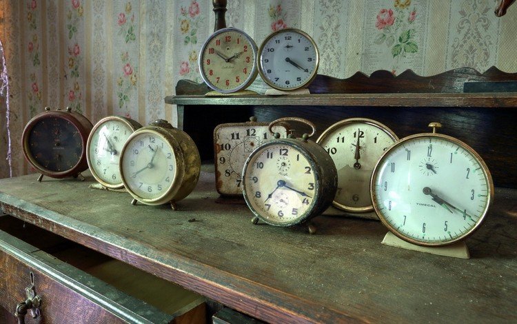 винтаж, стол, часы, время, будильник, старинные часы, vintage, table, watch, time, alarm clock