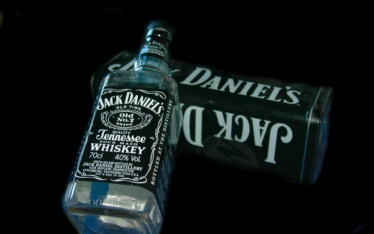 напиток, черный фон, бутылка, алкоголь, виски, джек дениелс, drink, black background, bottle, alcohol, whiskey, jack daniels