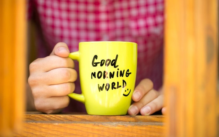 настроение, кофе, кружка, руки, доброе утро мир, mood, coffee, mug, hands, good morning world