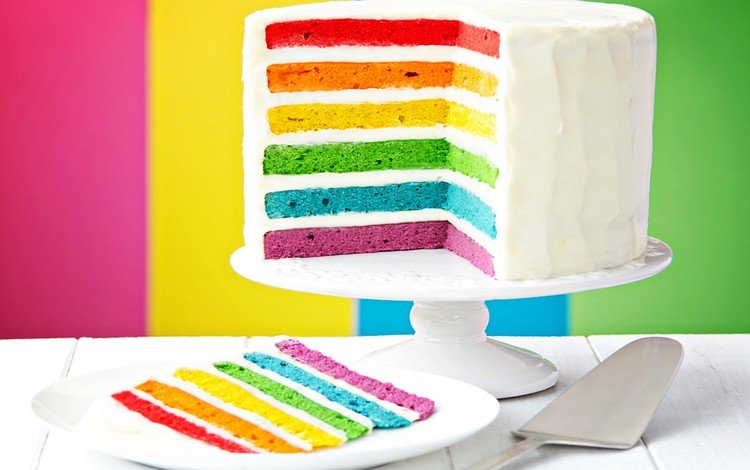 фон, цвет, радуга, сладкое, торт, десерт, слои, крем, background, color, rainbow, sweet, cake, dessert, layers, cream