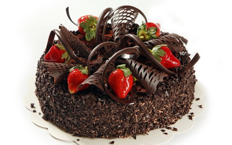 клубника, шоколад, сладость, торт, strawberry, chocolate, the sweetness, cake
