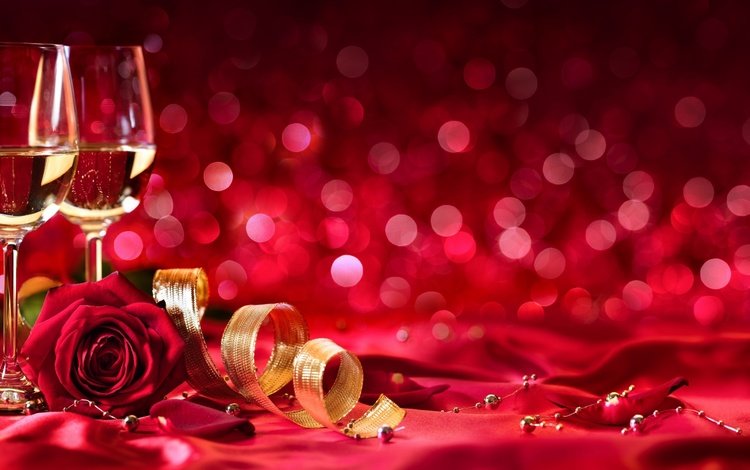 бутоны, день святого валентина, розы, 14 февраля, лепестки, тесьма, вино, лента, бокалы, шампанское, красная роза, buds, valentine's day, roses, 14 feb, petals, braid, wine, tape, glasses, champagne, red rose