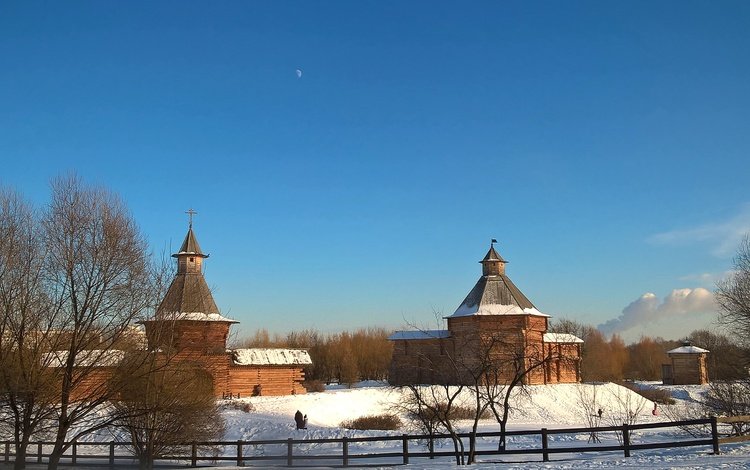 зима, парк, церковь, изображение, музей, коломенское, winter, park, church, image, museum, kolomenskoye