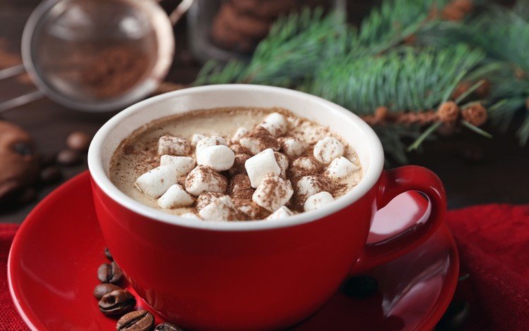 кофе, кружка, шоколад, зефир, какао, горячий шоколад, маршмеллоу, coffee, mug, chocolate, marshmallows, cocoa, hot chocolate