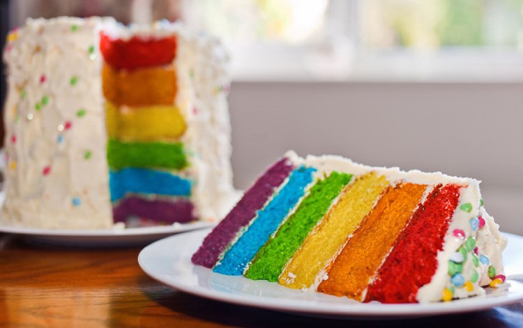 разноцветные, торт, десерт, пирог, слои, крем, colorful, cake, dessert, pie, layers, cream
