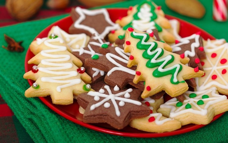 рождество, сладкое, печенье, выпечка, десерт, глазурь, ёлочка, звездочка, christmas, sweet, cookies, cakes, dessert, glaze, herringbone, asterisk