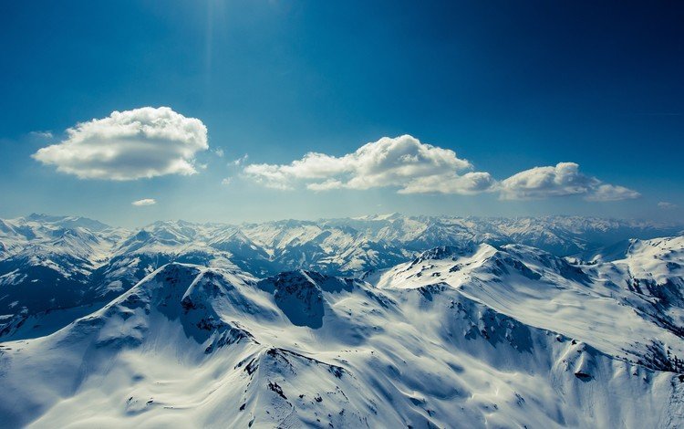 небо, облака, горы, снег, природа, зима, альпы, горные рельефы, the sky, clouds, mountains, snow, nature, winter, alps, mountain relief