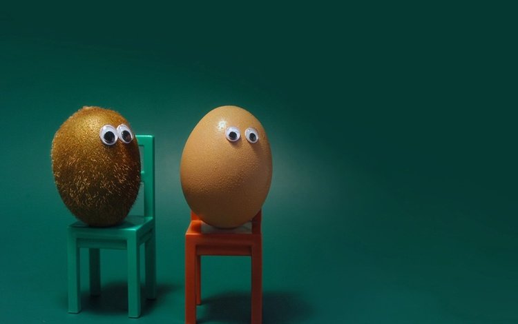 фон, стул, юмор, киви, яйцо, глазки, background, chair, humor, kiwi, egg, eyes