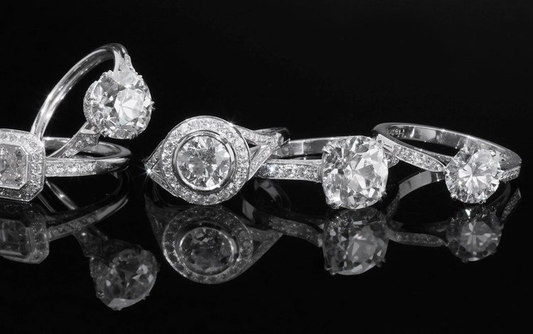 отражение, кольцо, черный фон, кольца, бриллиант, ювелирные изделия, драгоценный камень, reflection, ring, black background, diamond, jewelry, gemstone