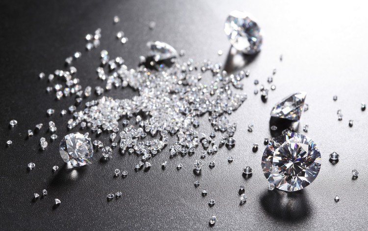 россыпь, бриллианты, камешки, алмазы, драгоценный камень, placer, diamonds, pebbles, gemstone