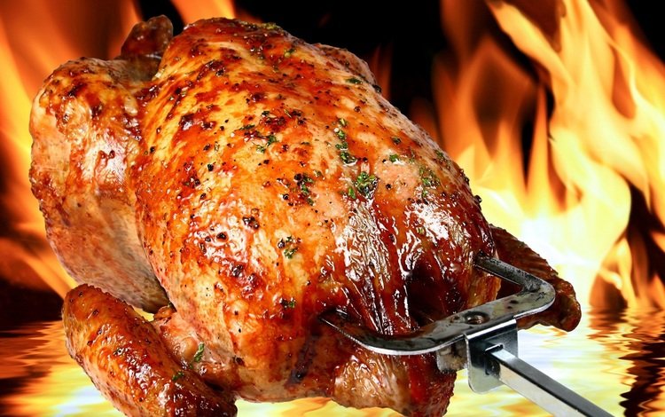 огонь, мясо, курица, запеченная, гриль, корочка, fire, meat, chicken, baked, grill, crust
