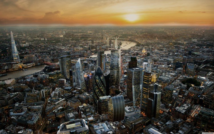панорама, лондон, город, мегаполис, англия, небоскрёб, panorama, london, the city, megapolis, england, skyscraper