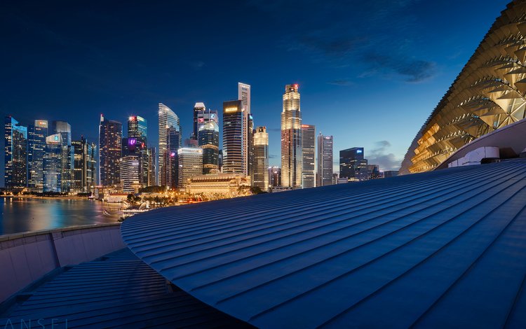 азия, небоскребы, архитектура, крыша, сингапур, городской пейзаж, jonathan danker, asia, skyscrapers, architecture, roof, singapore, the urban landscape