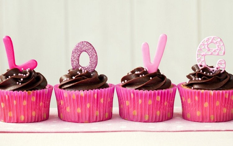 десерт, день святого валентина, кексы, капкейки, dessert, valentine's day, cupcakes