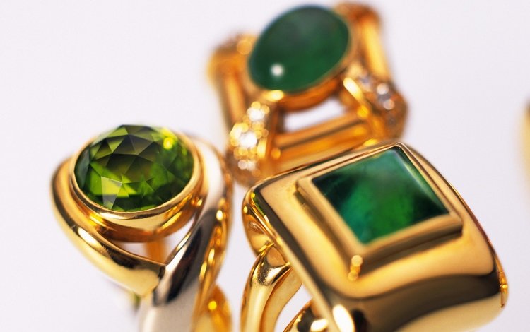 кольца, золото, украшение, изумруд, ювелирные изделия, ring, gold, decoration, emerald, jewelry