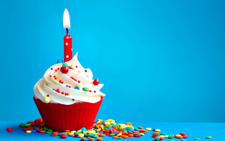 свеча, день рождения, пирожное, candle, birthday, cake