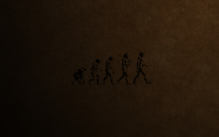 фон, цвет, человек, силуэт, эволюция, background, color, people, silhouette, evolution