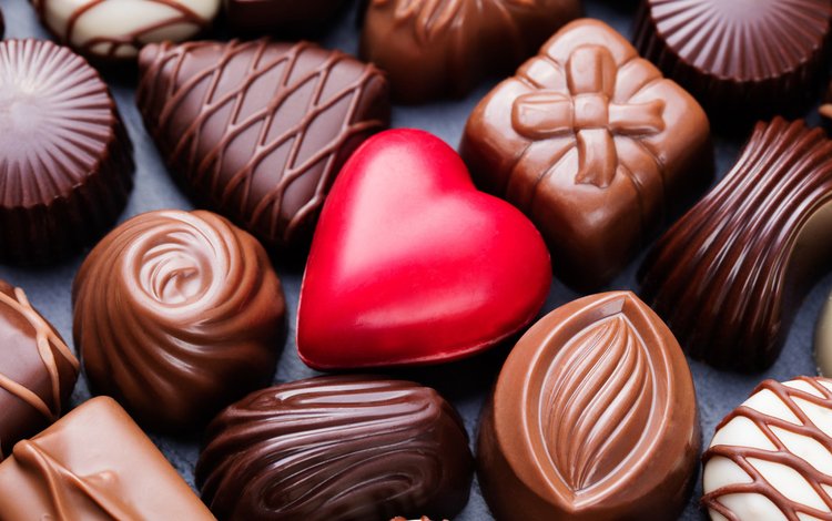 сердечко, конфеты, шоколад, сладкое, десерт, ассорти, шоколадные конфеты, anna pustynnikova, heart, candy, chocolate, sweet, dessert, cuts, chocolates