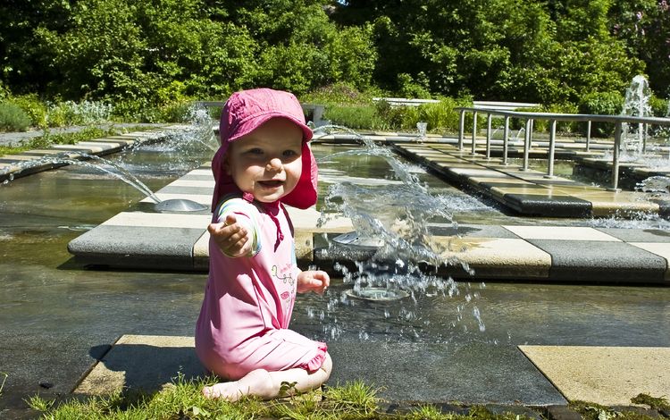 вода, парк, дети, сад, фонтан, ребенок, water, park, children, garden, fountain, child