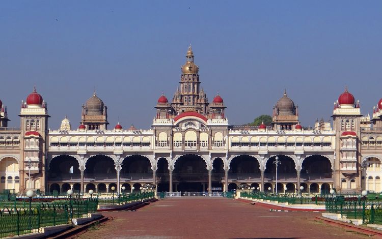 архитектура, здание, дворец, площадь, индия, карнатака, майсур, architecture, the building, palace, area, india, karnataka, mysore