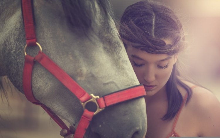 морда, лошадь, девушка, настроение, портрет, модель, конь, arancha ari arevalo, face, horse, girl, mood, portrait, model