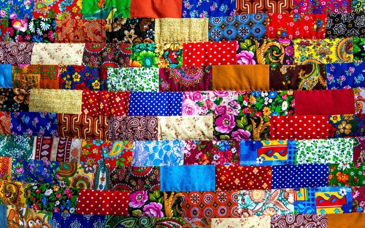 фон, разноцветные, цвет, ткань, одеяло, лоскутное одеяло, пэчворк, лоскутное шитьё, background, colorful, color, fabric, blanket, quilt