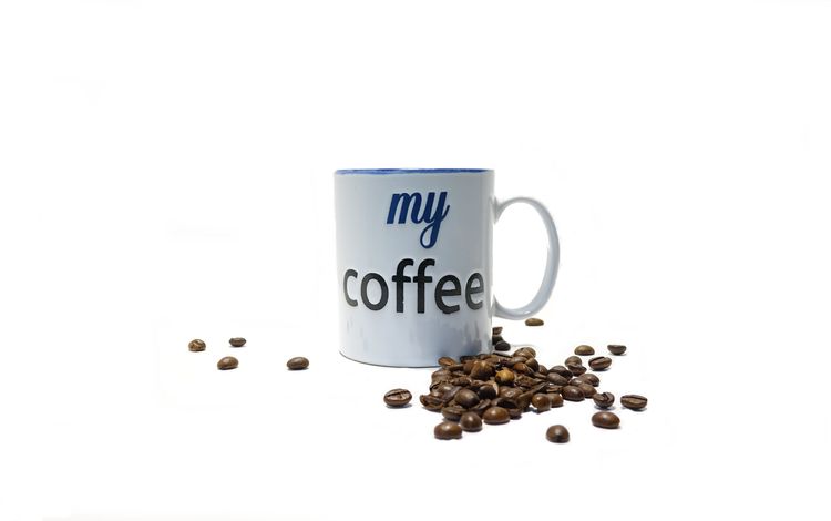 напиток, зерна, кофе, белый фон, чашка, кофейные зерна, аромат, drink, grain, coffee, white background, cup, coffee beans, aroma