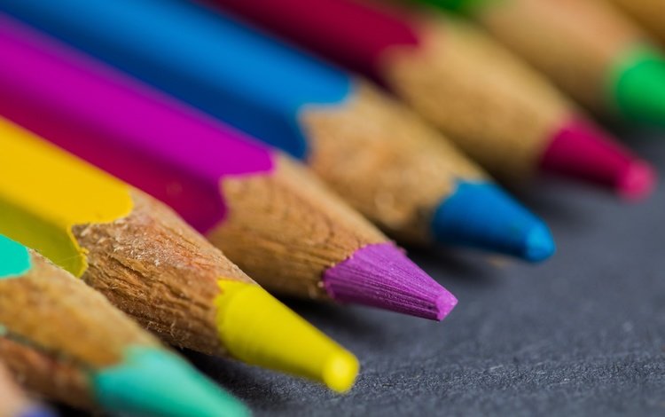 макро, фон, разноцветные, цвет, карандаши, цветные карандаши, macro, background, colorful, color, pencils, colored pencils