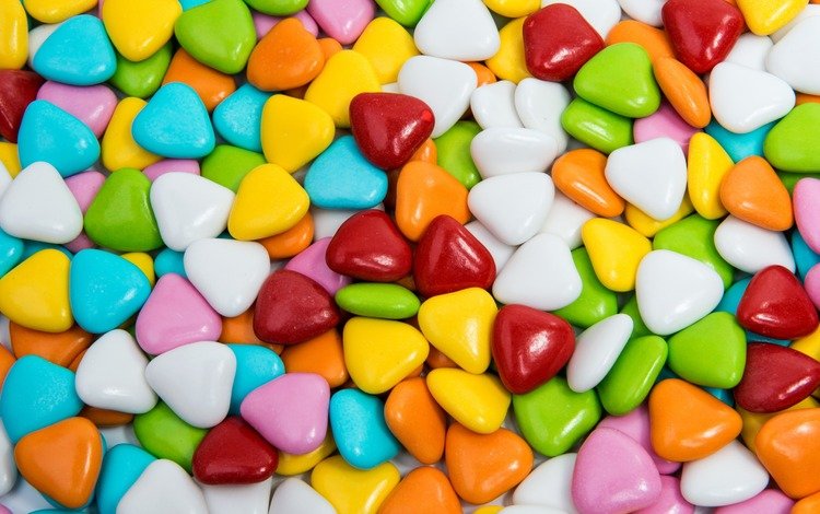 разноцветные, конфеты, сердечки, сладкое, десерт, леденцы, драже, colorful, candy, hearts, sweet, dessert, lollipops, pills