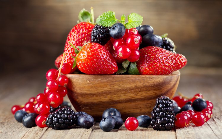 мята, клубника, ягоды, черника, ежевика, смородина, mint, strawberry, berries, blueberries, blackberry, currants