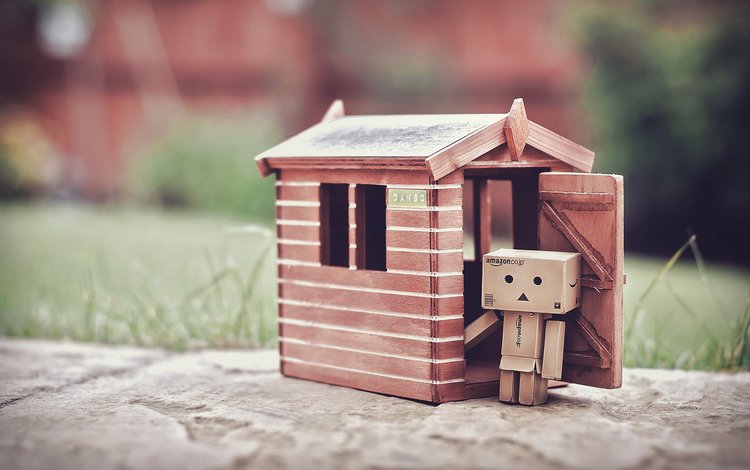 домик, коробка, данбо, картонный робот, дамбо, house, box, danbo, cardboard robot, dumbo