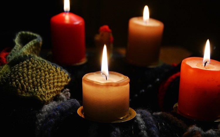 свечи, пламя, огонь, свечки, вязание, candles, flame, fire, candle, knitting